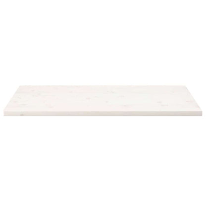 vidaXL Table Top White 100x50x2.5 cm Solid Wood Pine Rectangular