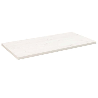 vidaXL Table Top White 110x55x2.5 cm Solid Wood Pine Rectangular