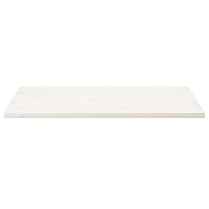 vidaXL Table Top White 110x55x2.5 cm Solid Wood Pine Rectangular