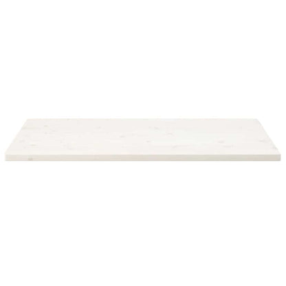 vidaXL Table Top White 110x60x2.5 cm Solid Wood Pine Rectangular
