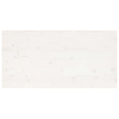 vidaXL Table Top White 110x60x2.5 cm Solid Wood Pine Rectangular
