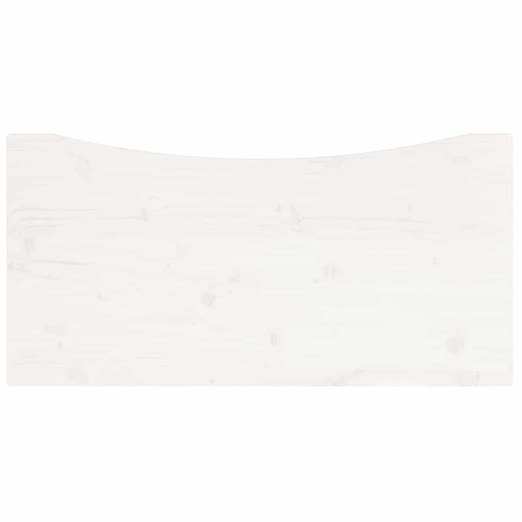 vidaXL Desk Top White 80x40x2.5 cm Solid Wood Pine