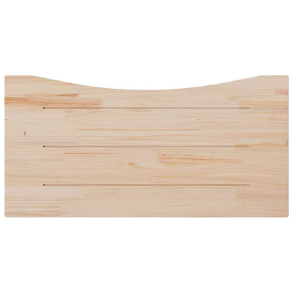 vidaXL Desk Top White 100x50x2.5 cm Solid Wood Pine