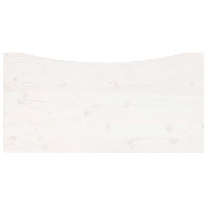 vidaXL Desk Top White 100x50x2.5 cm Solid Wood Pine