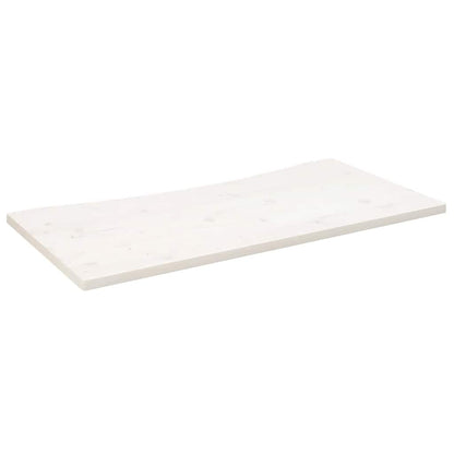 vidaXL Desk Top White 110x55x2.5 cm Solid Wood Pine