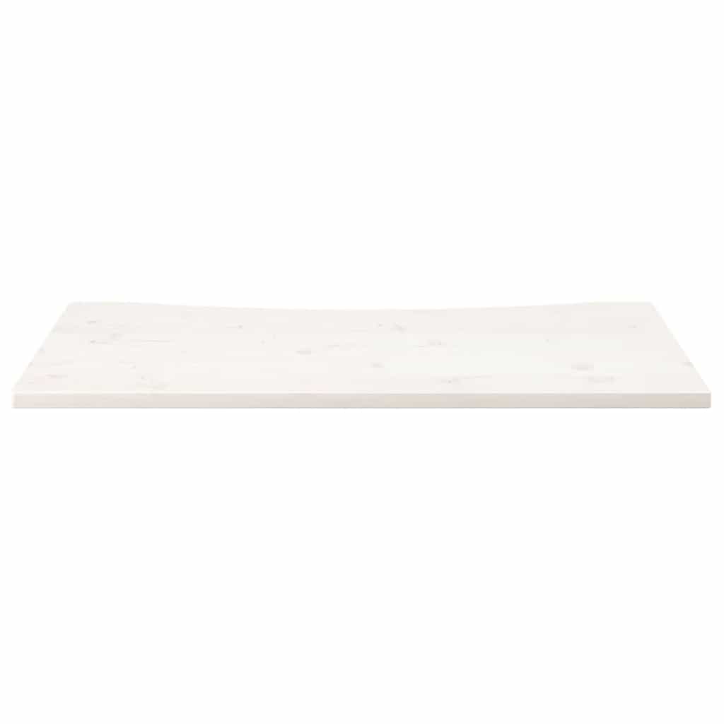 vidaXL Desk Top White 110x55x2.5 cm Solid Wood Pine