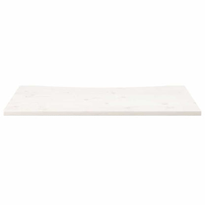 vidaXL Desk Top White 110x55x2.5 cm Solid Wood Pine