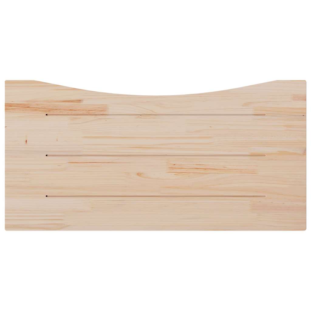 vidaXL Desk Top White 110x55x2.5 cm Solid Wood Pine