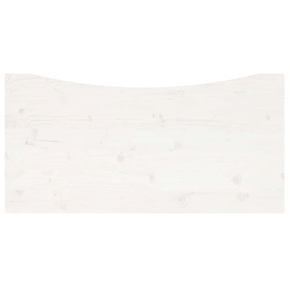 vidaXL Desk Top White 110x55x2.5 cm Solid Wood Pine
