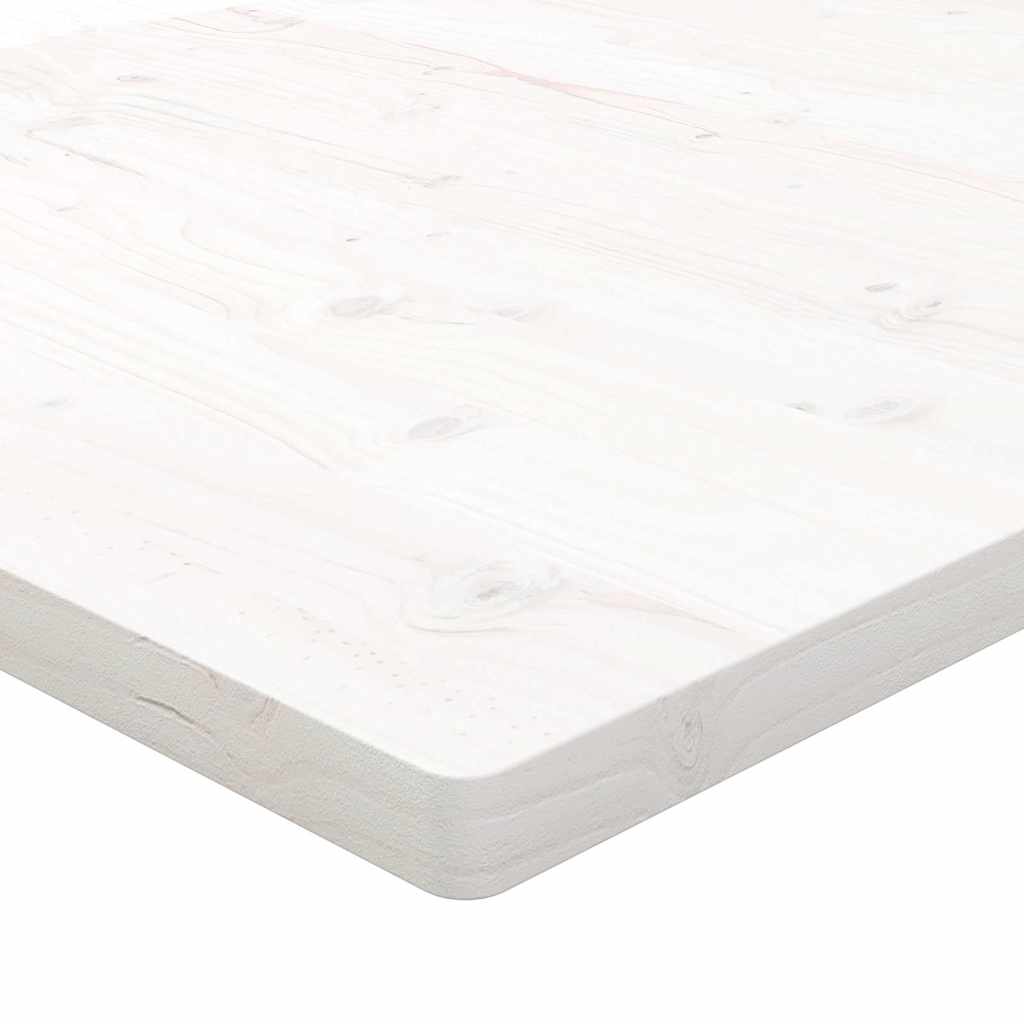 vidaXL Desk Top White 110x55x2.5 cm Solid Wood Pine