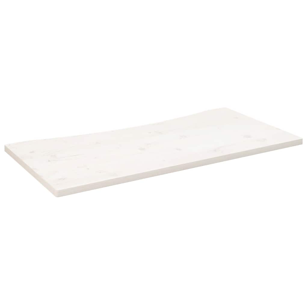 vidaXL Desk Top White 110x60x2.5 cm Solid Wood Pine