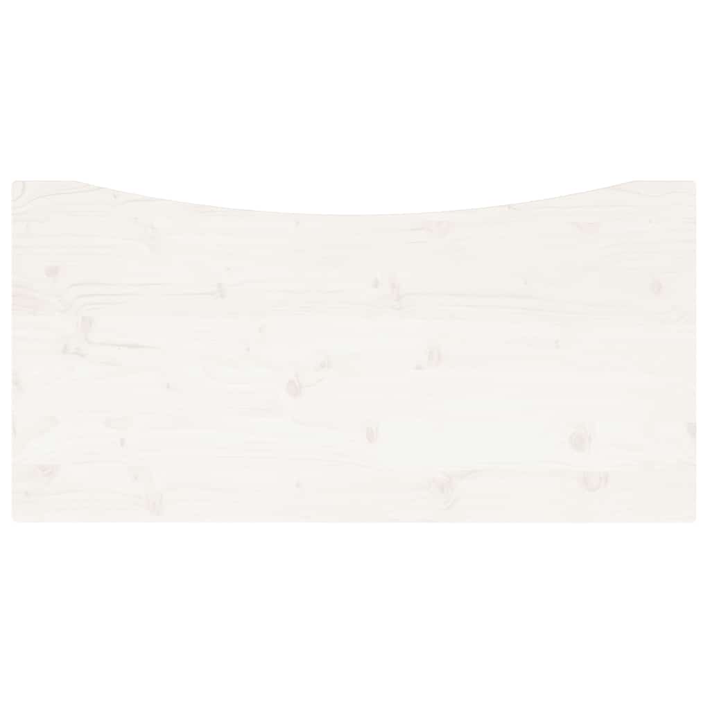 vidaXL Desk Top White 110x60x2.5 cm Solid Wood Pine