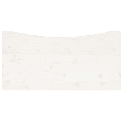vidaXL Desk Top White 110x60x2.5 cm Solid Wood Pine