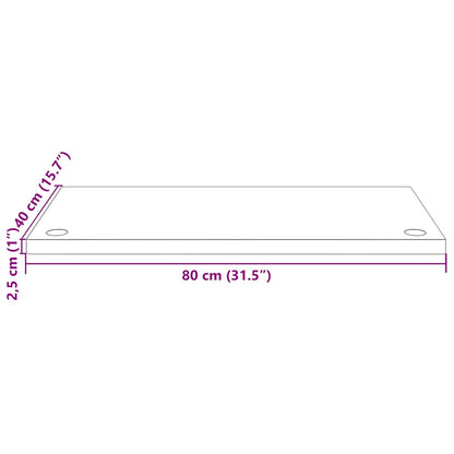 vidaXL Desk Top 80x40x2.5 cm Solid Wood Pine