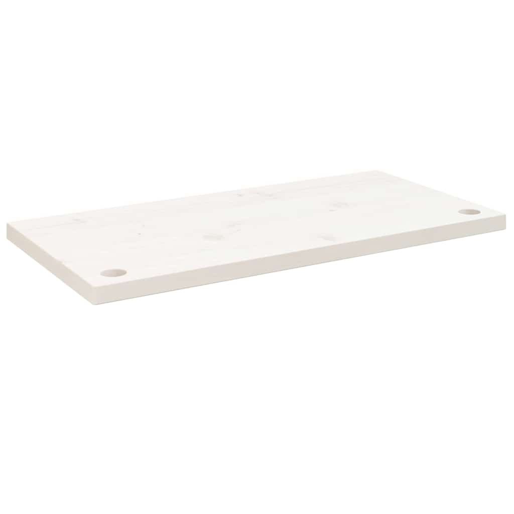 vidaXL Desk Top White 80x40x2,5 cm Solid Wood Pine