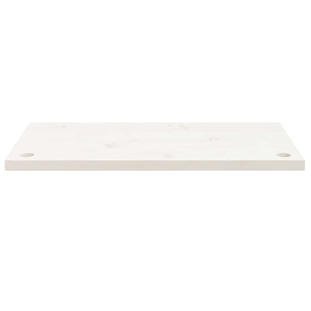 vidaXL Desk Top White 80x40x2.5 cm Solid Wood Pine