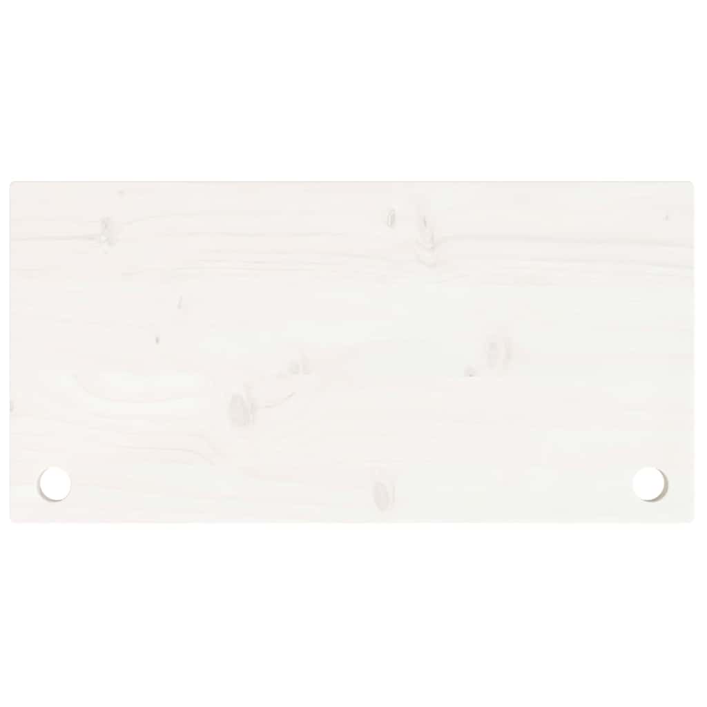 vidaXL Desk Top White 80x40x2.5 cm Solid Wood Pine