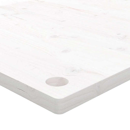 vidaXL Desk Top White 80x40x2.5 cm Solid Wood Pine