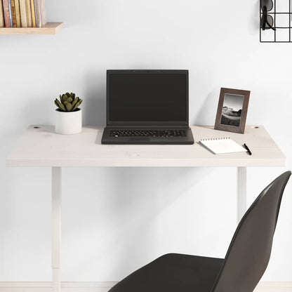 vidaXL Desk Top White 80x40x2,5 cm Solid Wood Pine