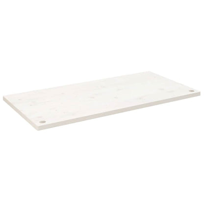vidaXL Desk Top White 100x50x2,5 cm Solid Wood Pine