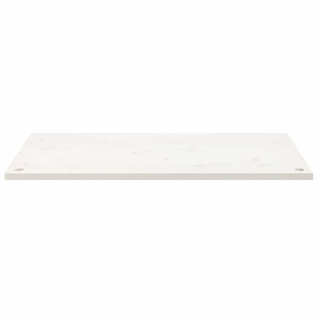 vidaXL Desk Top White 100x50x2.5 cm Solid Wood Pine