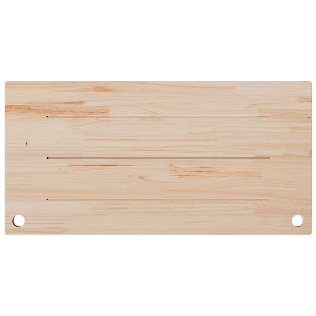 vidaXL Desk Top White 100x50x2,5 cm Solid Wood Pine