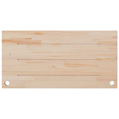 vidaXL Desk Top White 100x50x2,5 cm Solid Wood Pine