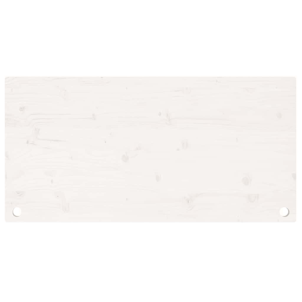 vidaXL Desk Top White 100x50x2.5 cm Solid Wood Pine