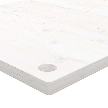 vidaXL Desk Top White 100x50x2.5 cm Solid Wood Pine