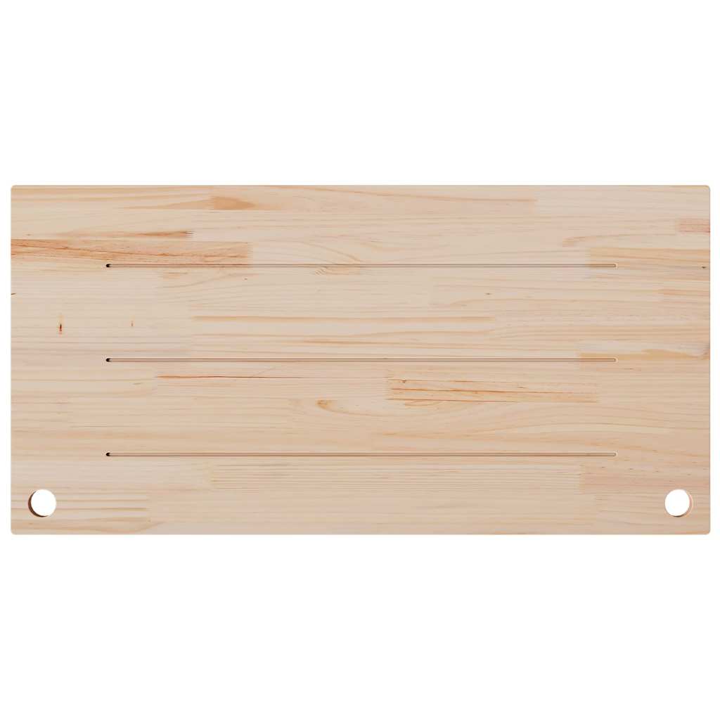 vidaXL Desk Top White 110x55x2.5 cm Solid Wood Pine