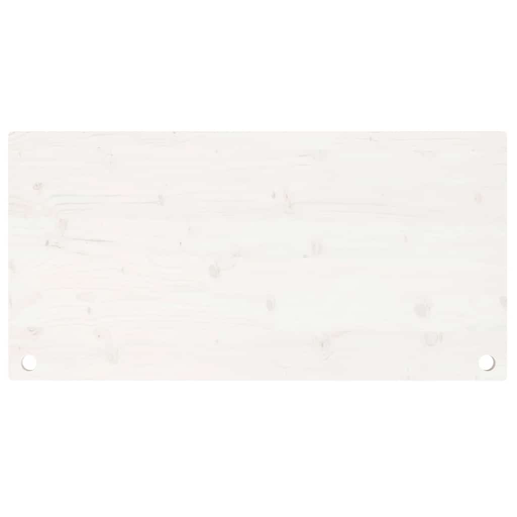 vidaXL Desk Top White 110x55x2.5 cm Solid Wood Pine
