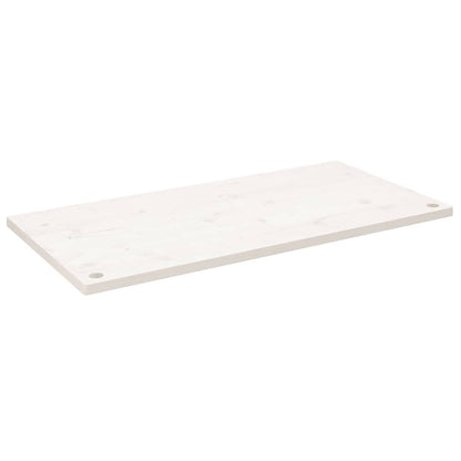 vidaXL Desk Top White 100x60x2.5 cm Solid Wood Pine