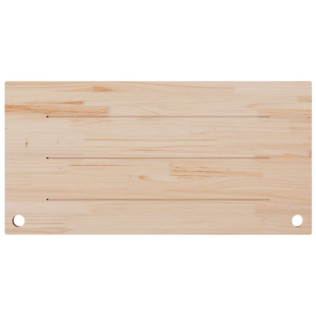 vidaXL Desk Top White 100x60x2.5 cm Solid Wood Pine