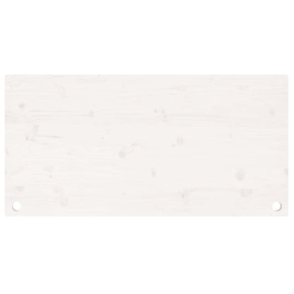 vidaXL Desk Top White 100x60x2.5 cm Solid Wood Pine