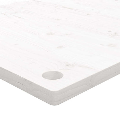 vidaXL Desk Top White 100x60x2.5 cm Solid Wood Pine
