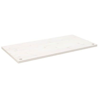 vidaXL Desk Top White 110x60x2.5 cm Solid Wood Pine