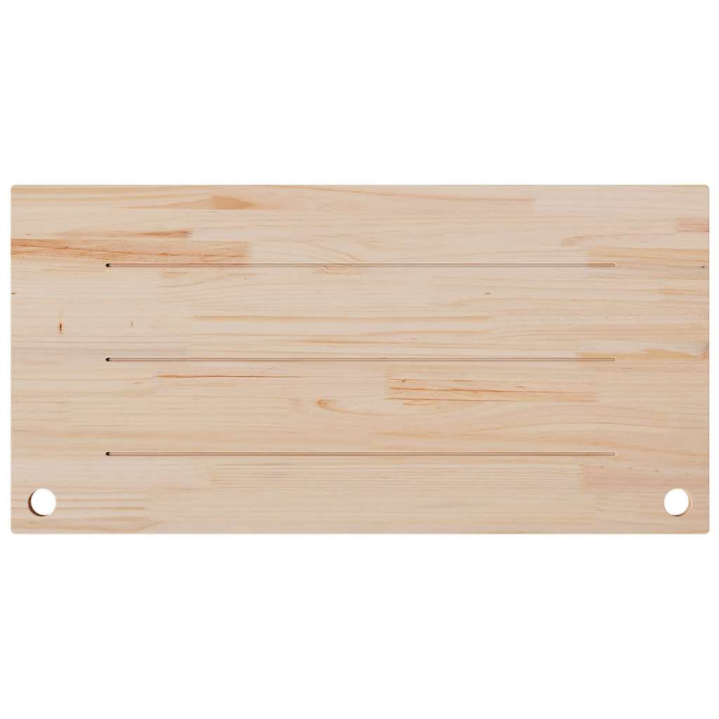vidaXL Desk Top White 110x60x2.5 cm Solid Wood Pine