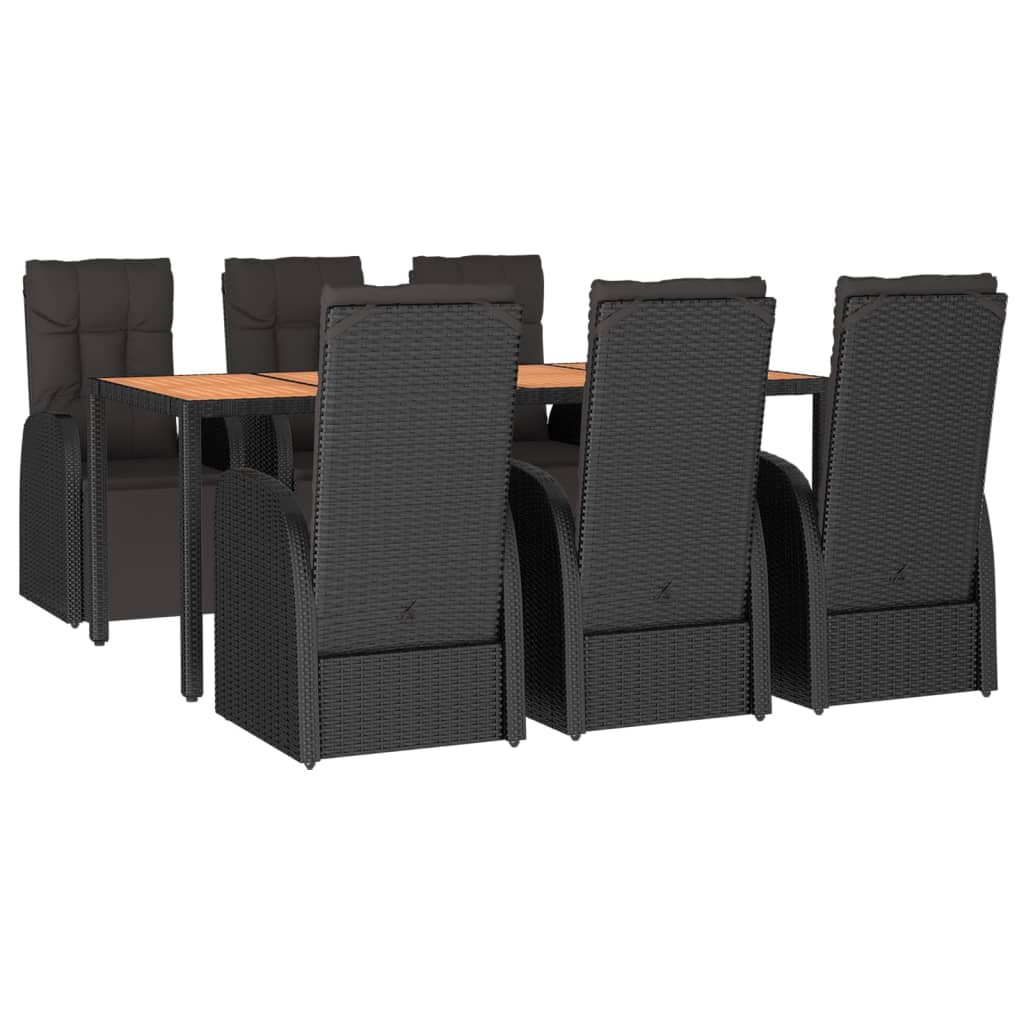 vidaXL Garden Dining Set | Black