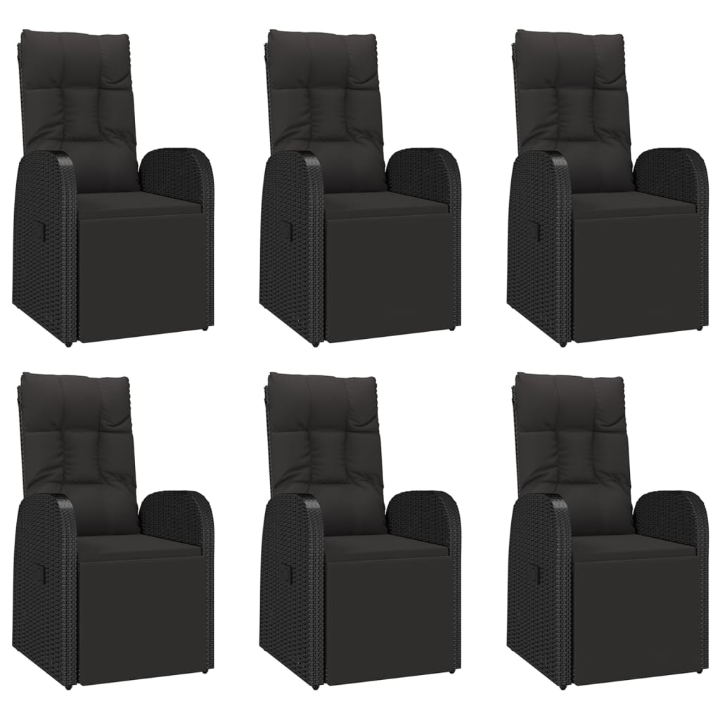 vidaXL Garden Dining Set | Black