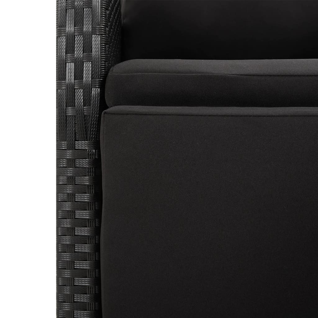 vidaXL Garden Dining Set | Black