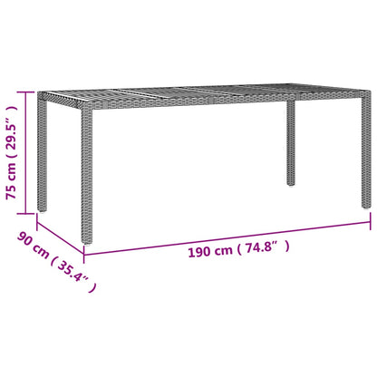 vidaXL Garden Dining Set | Black
