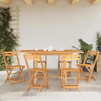 vidaXL Extending Garden Table 110-160x80x75cm Solid Wood Teak
