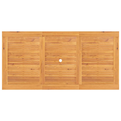 vidaXL Extending Garden Table 110-160x80x75cm Solid Wood Teak