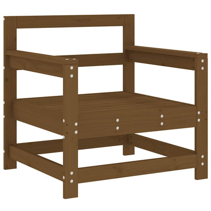 vidaXL Garden Chairs with Cushions 2 pcs Honey Brown Solid Wood Pine