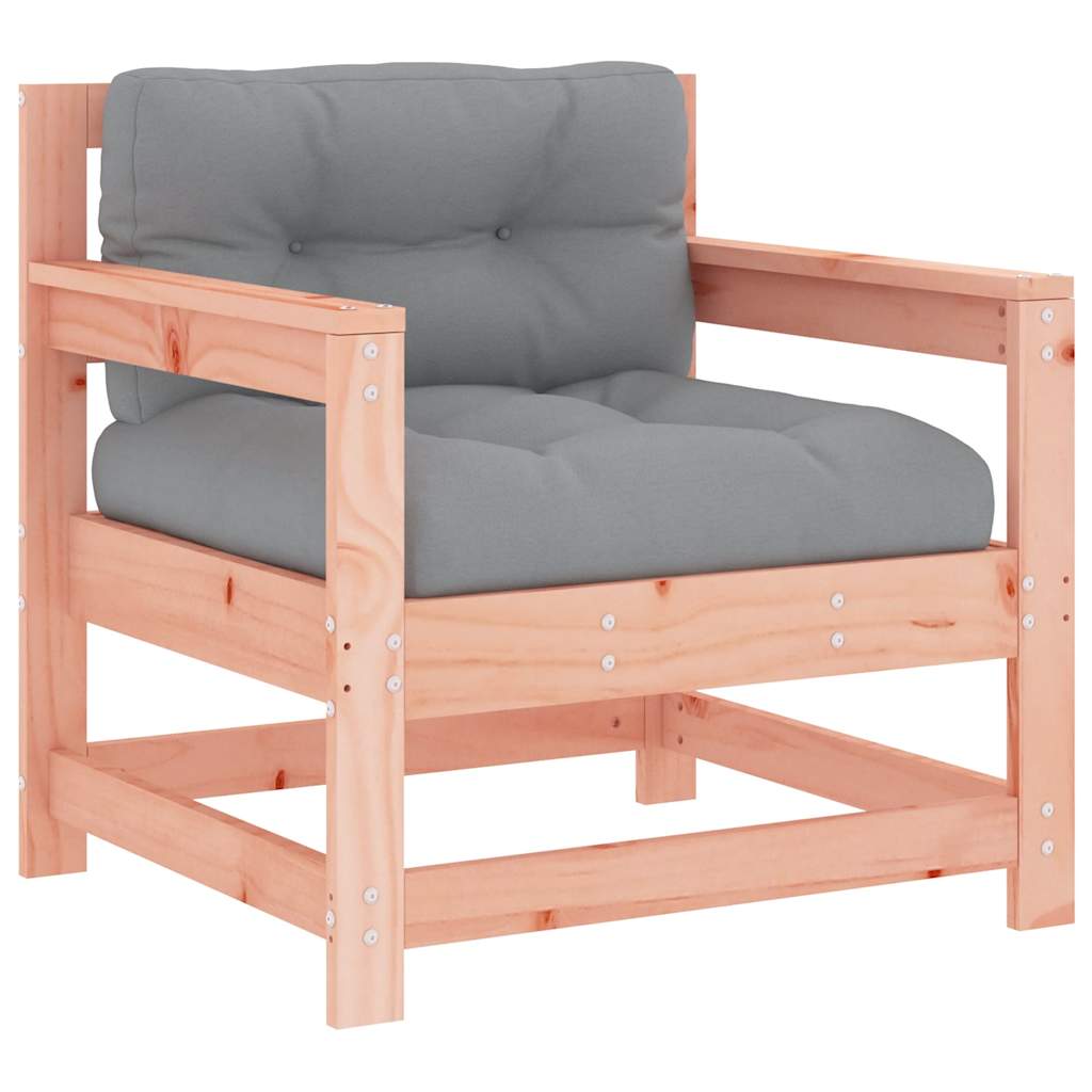 vidaXL Garden Chairs with Cushions 2 pcs Solid Wood Douglas