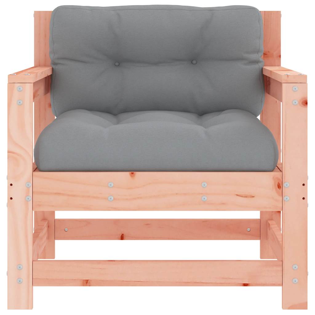 vidaXL Garden Chairs with Cushions 2 pcs Solid Wood Douglas