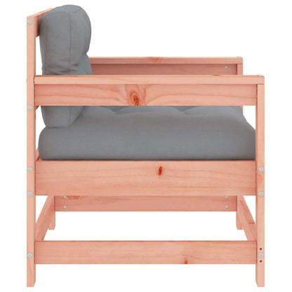 vidaXL Garden Chairs with Cushions 2 pcs Solid Wood Douglas