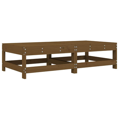 vidaXL Garden Footstools with Cushions 2pcs Honey Brown