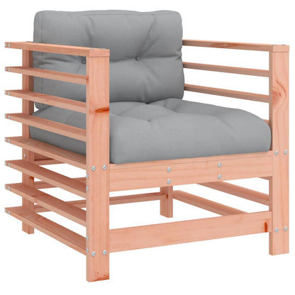 vidaXL Garden Chairs with Cushions 2 pcs Solid Wood Douglas