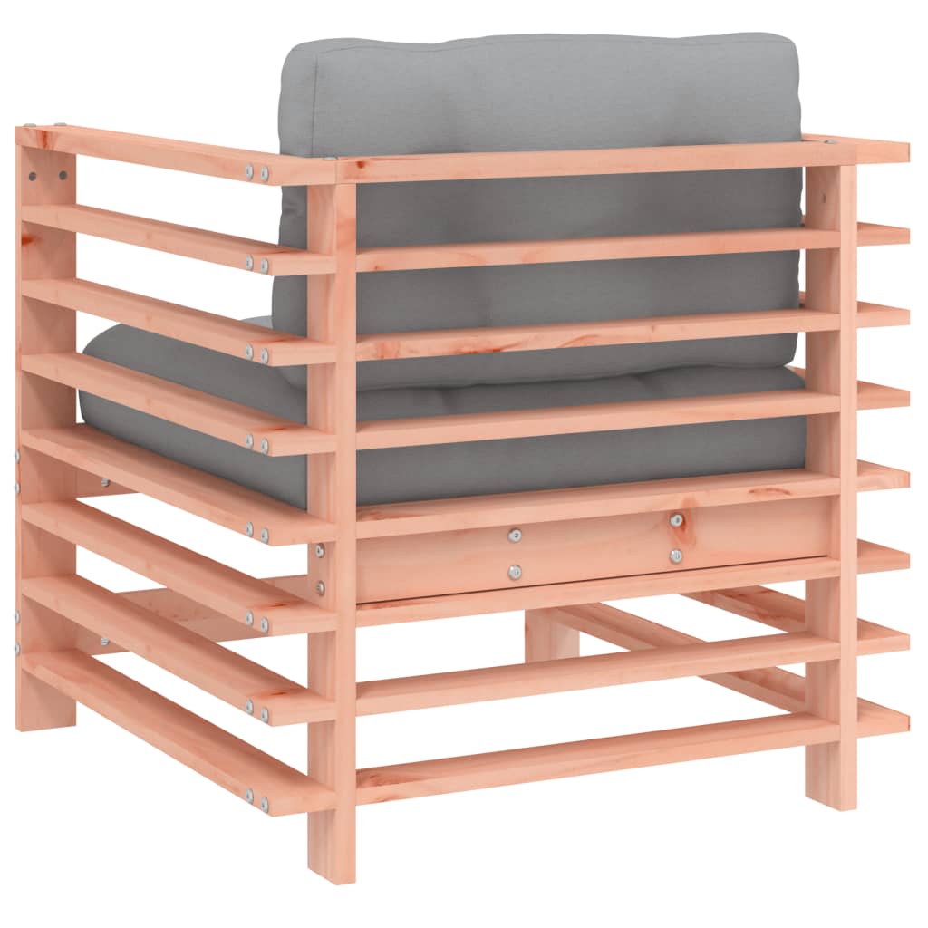 vidaXL Garden Chairs with Cushions 2 pcs Solid Wood Douglas